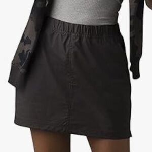 NWT Prana Double Peak Skort Sz 4 Charcoal